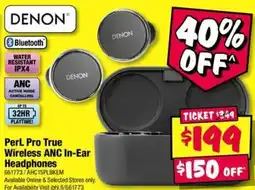 JB Hi-Fi Denon PerL Pro True Wireless ANC In-Ear Headphones offer