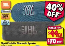 JB Hi-Fi JBL Flip 6 Portable Bluetooth Speaker offer
