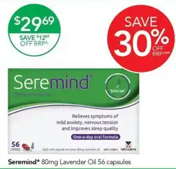 Terry White Seremind 80mg Lavender Oil offer