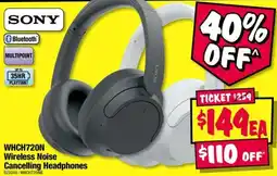 JB Hi-Fi Sony Wireless Noise Cancelling Headphones offer