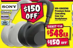 JB Hi-Fi Sony WH-1000XM6 Premium Noise Cancelling Over-Ear Headphones offer