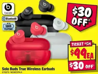 JB Hi-Fi beats Solo Buds True Wireless Earbuds offer