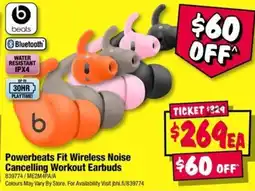 JB Hi-Fi Powerbeats Fit Wireless Noise Cancelling Workout Earbuds offer