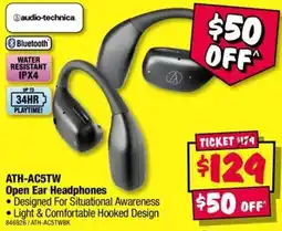 JB Hi-Fi ATH AC5TW Open Ear Headphones offer