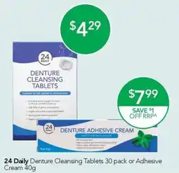 Terry White 24 Daily Denture Cleansing Tablets offer