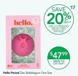 Terry White Hello Period Disc Bubblegum One Size offer