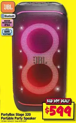 JB Hi-Fi JBL PartyBox Stage 320 Portable Party Speaker offer