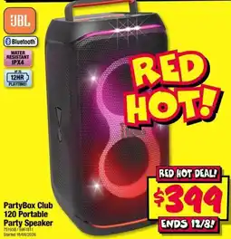 JB Hi-Fi JBL PartyBox Club 120 Portable Party Speaker offer