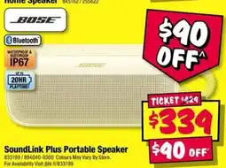 JB Hi-Fi Bose SoundLink Plus Portable Speaker offer