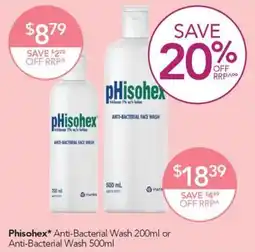 Terry White Phisohex Anti-Bacterial Wash offer
