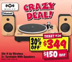 JB Hi-Fi Marley Stir It Up Wireless 2+ Turntable With Speakers offer