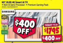 JB Hi-Fi Samsung 65" OLED 4K Smart AI TV offer