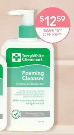 Terry White TerryWhite Chemmart Foaming Cleanser offer