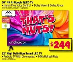 JB Hi-Fi 50" 4K AI Google QLED TV offer