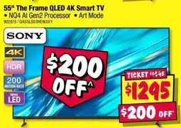 JB Hi-Fi Sony 55" The Frame QLED 4K Smart TV offer