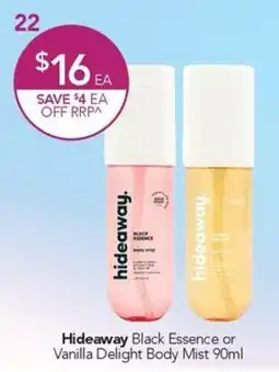 Terry White Hideaway body mist offer