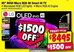 JB Hi-Fi LG OLED evo AI TV offer