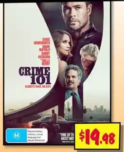 JB Hi-Fi Crime 101 offer