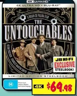 JB Hi-Fi The Untouchables 4K Ultra HD + Blu-ray offer