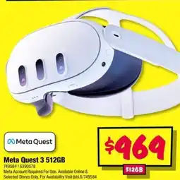 JB Hi-Fi Meta Quest 3 512GB offer