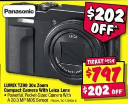 JB Hi-Fi Panasonic LUMIX TZ99 30x Zoom Compact Camera With Leica Lens offer