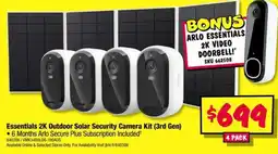 JB Hi-Fi Arlo Essentials 2K Outdoor Solar Security Camera Kit offer