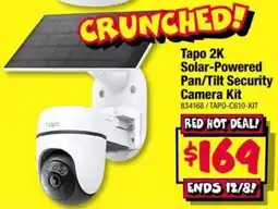 JB Hi-Fi Tapo 2K Solar-Powered Pan/Tilt Security Camera Kit offer