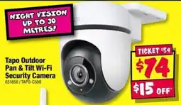 JB Hi-Fi Tapo Outdoor Pan & Tilt Wi-Fi Security Camera offer