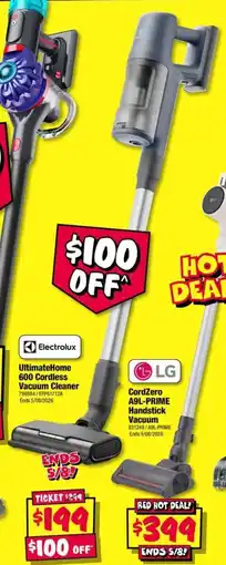 JB Hi-Fi UltimateHome 600 Cordless Vacuum Cleaner offer