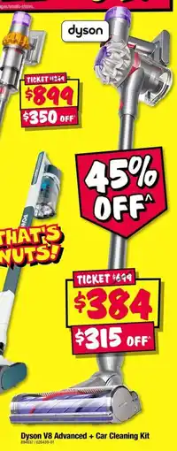 JB Hi-Fi Dyson V8 Advanced Car Cleaning Kit offer
