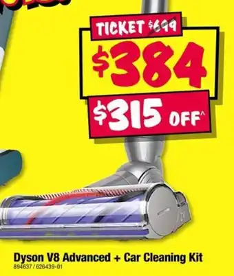 JB Hi-Fi Dyson V8 Advanced + Car Cleaning Kit offer