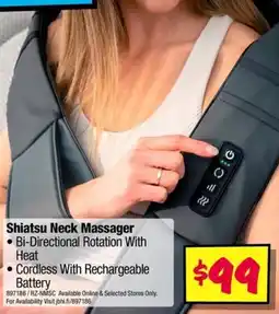 JB Hi-Fi Shiatsu Neck Massager offer