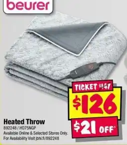 JB Hi-Fi beurer Heated Throw offer
