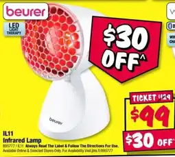 JB Hi-Fi beurer Infrared Lamp offer