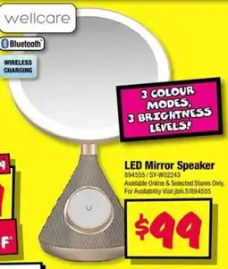 JB Hi-Fi wellcare LED Mirror Speaker offer