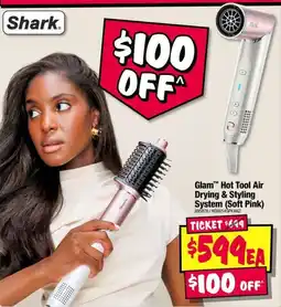 JB Hi-Fi Glam Hot Tool Air Drying & Styling System soft pink offer