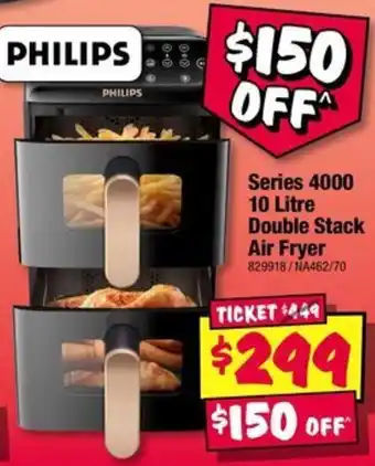 JB Hi-Fi Philips Series 4000 10 Litre Double Stack Air Fryer offer