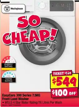 JB Hi-Fi Westinghouse EasyCare 300 Series Front Load Washer offer