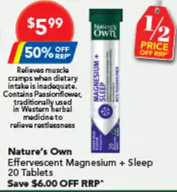 Amcal Pharmacies Natures Own offer