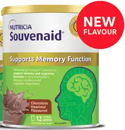 Amcal Pharmacies Nutricia Souvenaid Chocolate Hazelnut Flavoured Powder offer