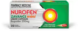 Amcal Pharmacies Nurofen Zavance 32 Mini Liquid Capsules offer