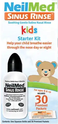 Amcal Pharmacies NeilMed Sinus Rinse Kids Starter Kit 30 Sachets offer