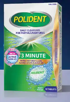Amcal Pharmacies Polident Fresh Active Denture Cleanser 36 Tablets offer