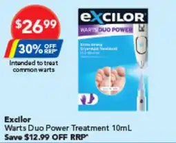 Amcal Pharmacies Excilor Warts Duo Power Treatment offer
