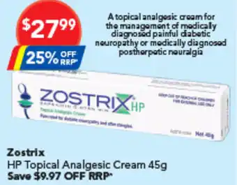Amcal Pharmacies Zostrix offer