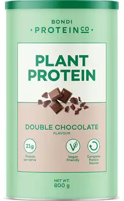 Amcal Pharmacies Bondi Protein Co. Plant Protein Double Chocolate Flavour offer