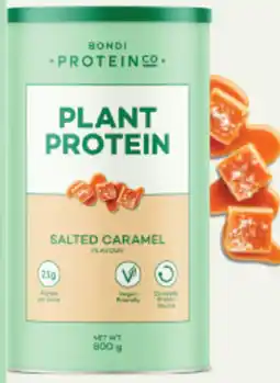 Amcal Pharmacies Bondi Protein Co. Plant Protein Salted Caramel Flavour offer