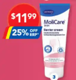 Amcal Pharmacies Molicare Skin Barrier Cream offer