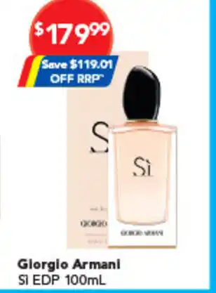 Amcal Pharmacies Giorgio Armani Sì EDP offer