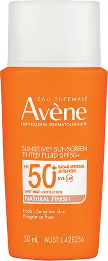 Priceline Avène Sunsitive Sunscreen Tinted Fluid SPF 50+ Natural Finish offer